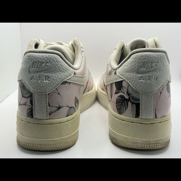 Nike Air Force 1 Low Floral Pink Grey Sneakers Women's Size 8.5‎ AO1017-102 - Picture 5 of 10